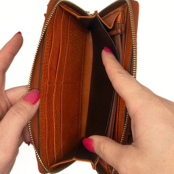 Gucci Monogram Bamboo Tassel Zip Around Wallet - Picture 10 of 17